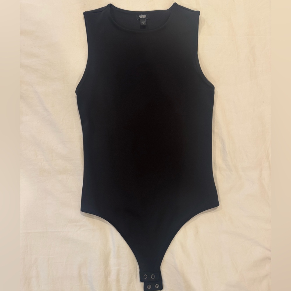Express Black Sleeveless Bodysuit